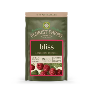 florist farms gummies bliss | raspberry | 2pk
