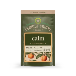 florist farms gummies calm | peach | 2pk