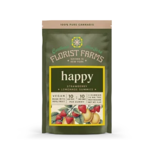 florist farms gummies happy | strawberry lemonade | 2pk