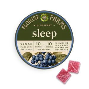 florist farms gummies sleep | blueberry | 10pk
